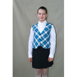 Vesta de fete pentru uniforma scolara, culoare carouri 42-54, cod: 2017.92306