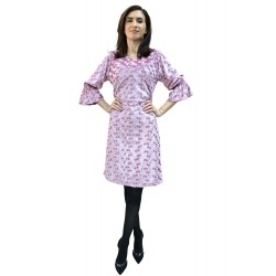 Rochie catifea roz 3D