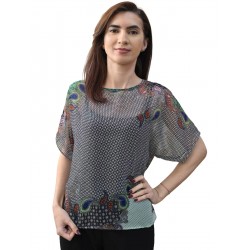 Bluza voal imprimata