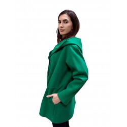 Scurta cu gluga, culoare verde
