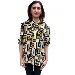 Bluza cu funda, maneca scurta